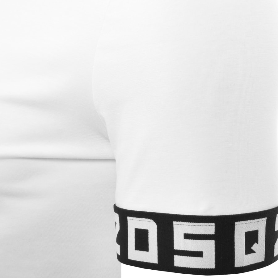 【送料&関税込】Dsquared2 Logo-stamp Crewneck T-shirt DSQUARED2 Logo T Shirt White | Mainline Menswear